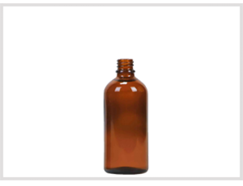 Amber Glass Essential Oil Bottle 100ml, Din18
