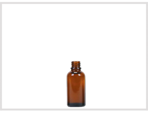 Amber Glass Essential Oil Bottle 30ml, Din18