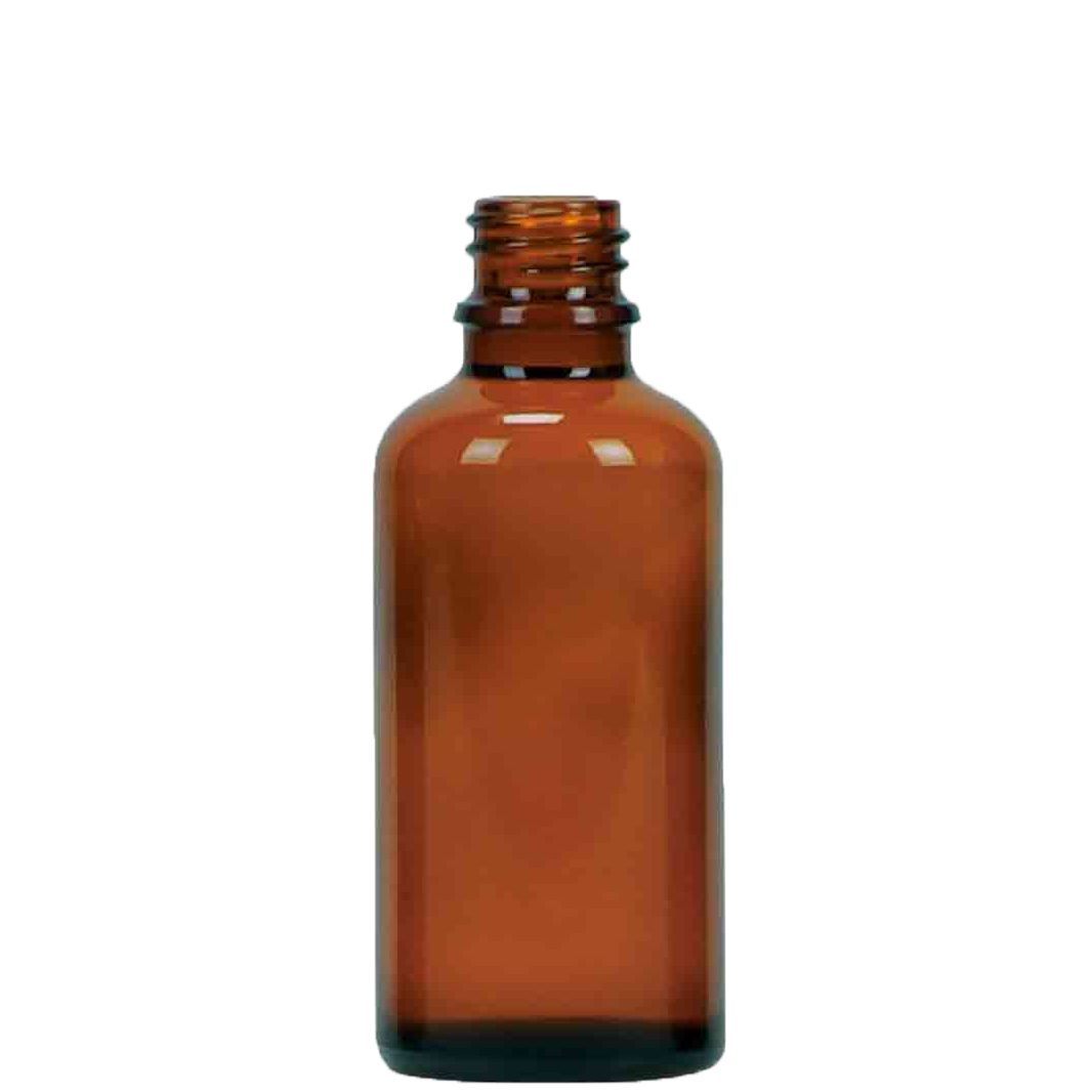 Kbtrade - Amber Glass Essential Oil Bottle 50ml, Din18