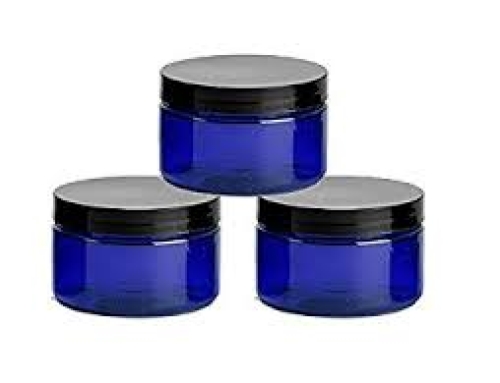 Cobalt blue Γυάλινο Βαζάκι Κρέμας 50ML